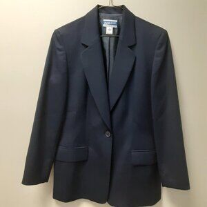 Vintage Pendleton Women's Size 6 one button 100% Virgin Wool Blazer